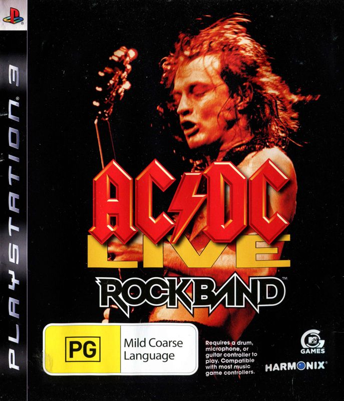 AC/DC Live: Rock Band box art for Playstation 3